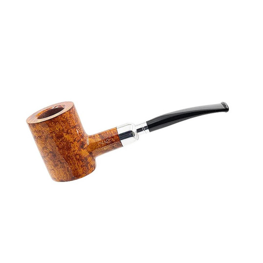 Chacom Spigot Brune 156 matt sötétbarna színű hanga gyökér pipa - Enyhén hajlított fekete színű szopókával