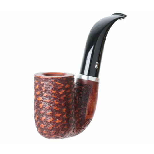 Chacom Rustic XL "Oom Paul" hanga gyökér pipa ezüst színű gyűrvel