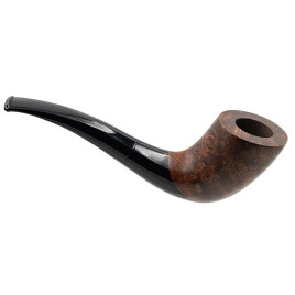 Chacom Volute N3 Unie matt barna színű hanga gyökér pipa - Enyhén hajlított fekete színű szopókával