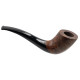 Chacom Volute N3 Unie matt barna színű hanga gyökér pipa - Enyhén hajlított fekete színű szopókával
