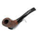 Chacom Volute N3 Unie matt barna színű hanga gyökér pipa - Enyhén hajlított fekete színű szopókával