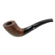 Chacom Volute N3 Unie matt barna színű hanga gyökér pipa - Enyhén hajlított fekete színű szopókával