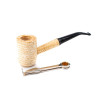 Missouri Meerschaum Corn Cob Washington kukorica pipa hajlított szárral és 6mm filterrel - natúr