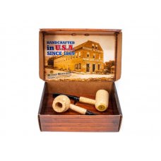 Missouri Meerschaum Diplomat Gift Set, kukorica pipa ajándék szett - díszdobozban