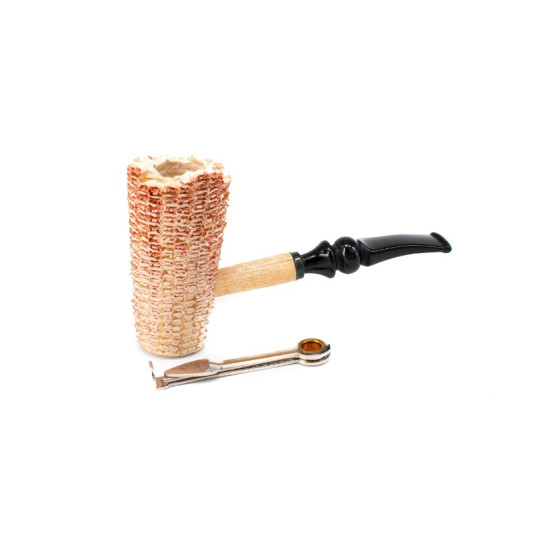 Missouri Meerschaum Freehand Natural Red, kukorica pipa, filter nélkül