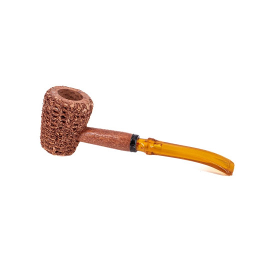 Missouri Meerschaum Corn Cob Let Freedom Ring Pipe, kukorica pipa hajlított szárral és 6mm-es filterrel