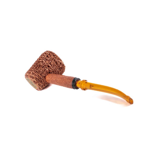 Missouri Meerschaum Corn Cob Let Freedom Ring Pipe, kukorica pipa hajlított szárral és 6mm-es filterrel