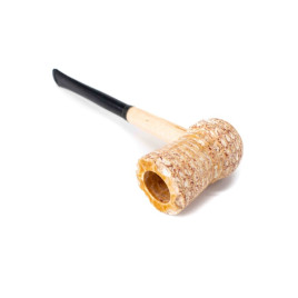 Missouri Meerschaum Great Dane Spindle, kukorica pipa egyenes szárral, filter nélkül