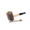 Missouri Meerschaum Dagner Poker Cob kukorica pipa egyenes rövid szárral, filter nélkül