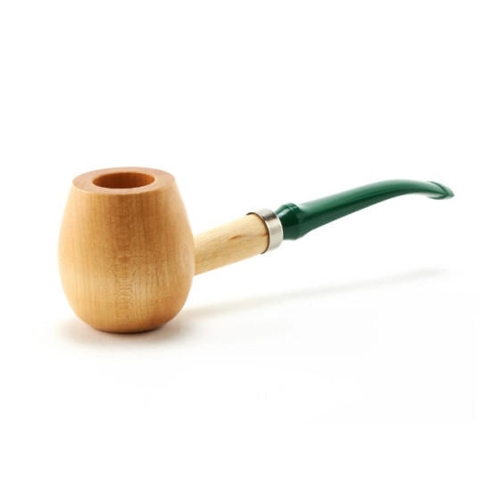 Missouri Meerschaum Hardwood Zenon 622 Diplomat Pipe, hajlított szárú juharfa pipa 6mm-es filterrel