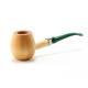 Missouri Meerschaum Hardwood Zenon 622 Diplomat Pipe, hajlított szárú juharfa pipa 6mm-es filterrel
