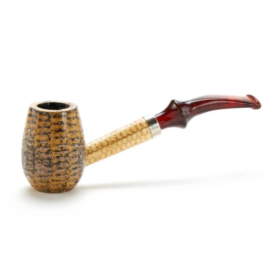 Missouri Meerschaum Charles Towne Corn Cob kukorica pipa, filter nélküli borostyán színű akril szopókával