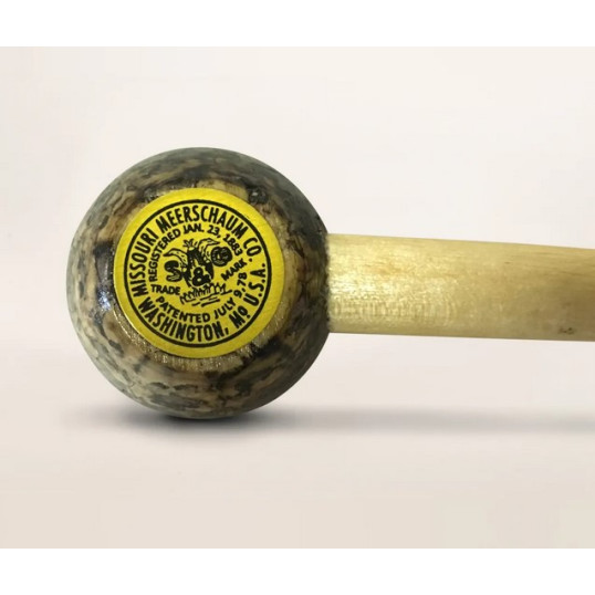 Missouri Meerschaum Little Devil Cutty Corn Cob kukorica pipa egynes szárral filter nélkül - zsebpipa
