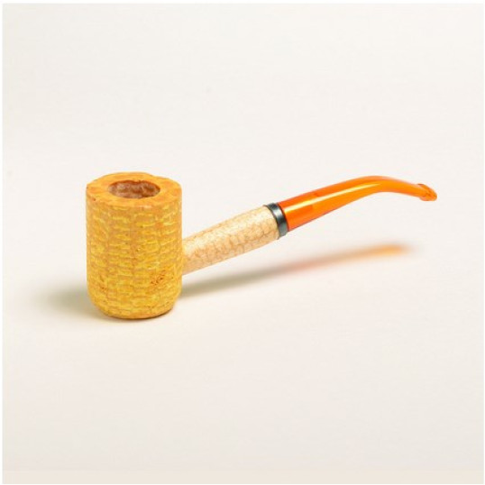 Missouri Meerschaum Corn Cob Legend kukorica pipa hajlított szárral és 6mm filterrel - bent