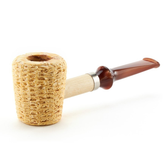 Missouri Meerschaum The Big Boy Cob kukorica pipa egyenes dán típusú karamell színű szárral filter nélkül