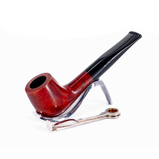 Padonio Nautica, vöröses barna színű bruyer pipa, egyenes szárral-1