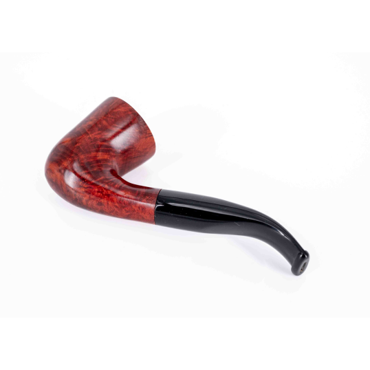 Padonio Nautica, vöröses barna színű bruyer pipa, hajlított szárral-5