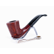 Padonio Nautica, vöröses barna színű bruyer pipa, hajlított szárral-5