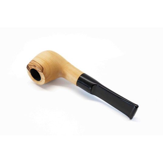 Padonio olivafa pipa 9mm filterrel - egyenes nyerges szárral - apple forma