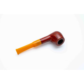 Padonio bruyer pipa 9mm filterrel, egyenes nyerges szárral, Billiard forma