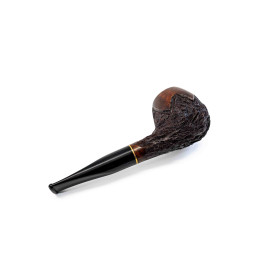 Padonio rusztikolt bruyer pipa 9mm filterrel, egyenes szárral, Volcano forma