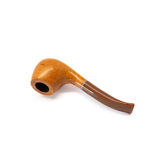 Padonio bruyer pipa 9mm filterrel, enyhén hajlított szárral, Egg forma