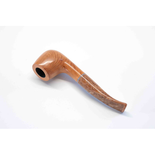 Padonio bruyer pipa 9mm filterrel, enyhén hajlított szárral, Billiard forma