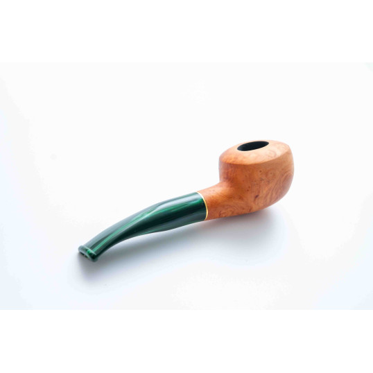 Padonio bruyer pipa 9mm filterrel, enyhén hajlított szárral, Tomato forma 