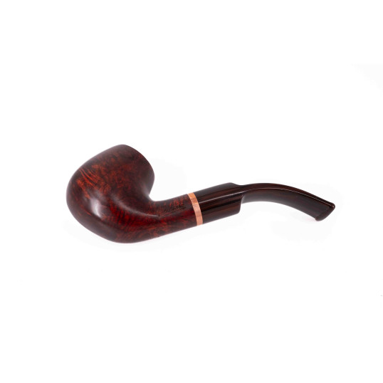 Padonio Copper vörösesbarna színű briar pipa - hajlított akril csutorával