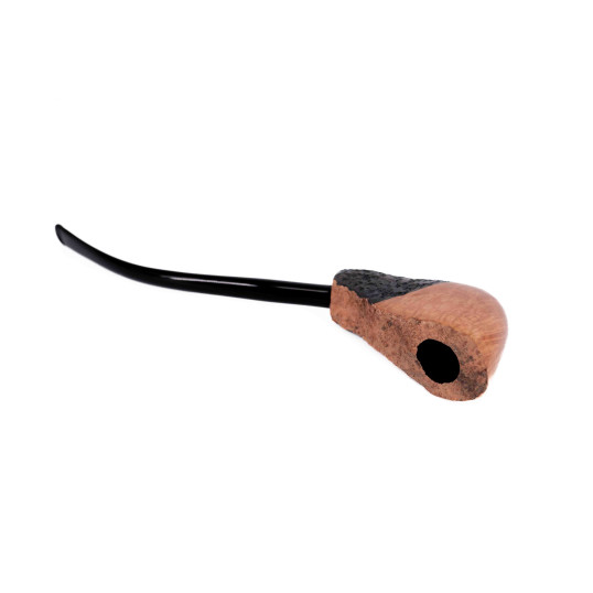 Padonio Freehand barna színű briar gyökér pipa - hajlított akril csutorával