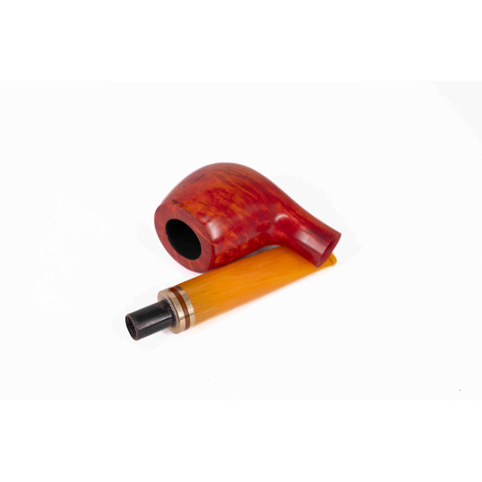 Padonio Red Yellow világosbarna színű hanga gyökér pipa - egyenes szopókával