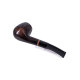 Padonio Woodring 3, sötétbarna színű rózsagyökér pipa, hajlított akril csutorával és barna gyűrűvel - 3