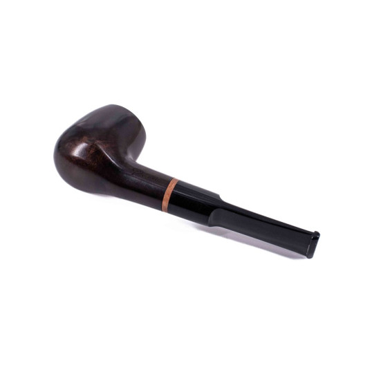 Padonio Woodring 4, sötétbarna színű rózsagyökér pipa, egyenes akril csutorával és barna gyűrűvel - 4