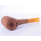 Passatore Sailor rusztikolt hanga gyökér pipa enyhén hajlított szárral, natúr színű 9mm filteres - Poker