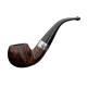 Peterson Aran 03 barna polírozott bent apple pipa – 9 mm filteres, fishtail szopókával
