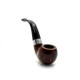 Peterson Aran 03 barna polírozott bent apple pipa – 9 mm filteres, fishtail szopókával
