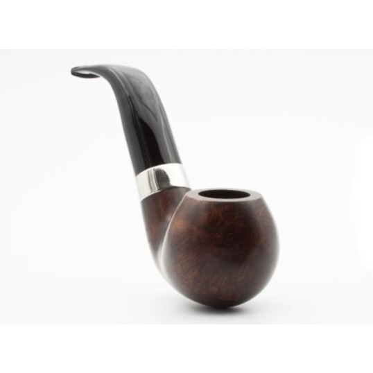 Peterson Aran XL02 barna polírozott bent apple pipa – 9 mm filteres, fishtail szopókával