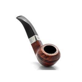 Peterson Aran 80S barna polírozott rhodesian pipa – 9 mm filteres, fishtail szopókával