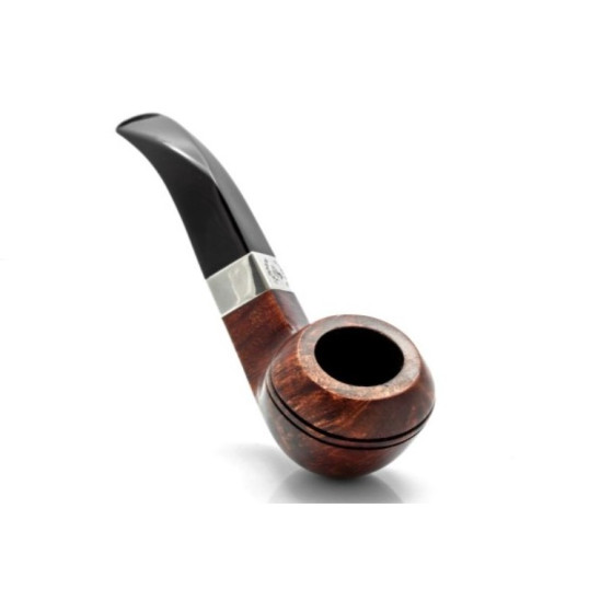 Peterson Aran 80S barna polírozott rhodesian pipa – 9 mm filteres, fishtail szopókával
