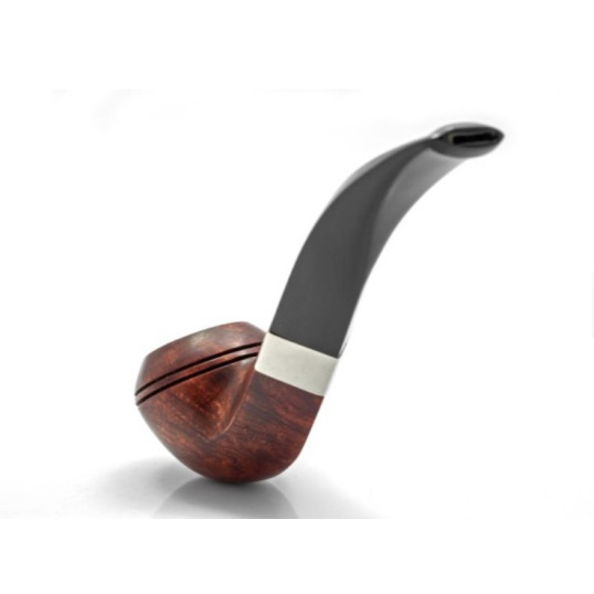 Peterson Aran 80S barna polírozott rhodesian pipa – 9 mm filteres, fishtail szopókával