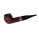 Peterson Aran 150 barna polírozott bulldog pipa – 9 mm filteres, fishtail szopókával