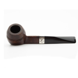 Peterson Aran 150 barna polírozott bulldog pipa – 9 mm filteres, fishtail szopókával