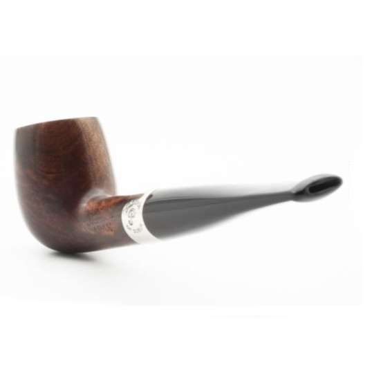 Peterson Aran X105 barna polírozott billiard pipa – 9 mm filteres, fishtail szopókával