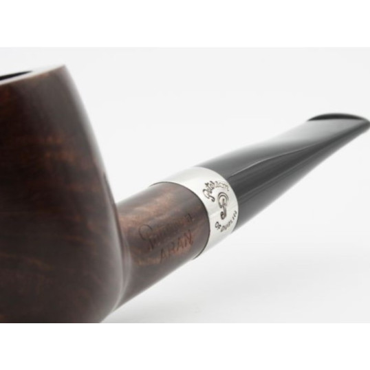 Peterson Aran X105 barna polírozott billiard pipa – 9 mm filteres, fishtail szopókával