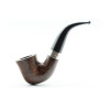 Peterson Aran 05 barna polírozott bent calabash pipa – 9 mm filteres, fishtail szopókával
