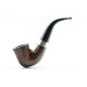 Peterson Aran 05 barna polírozott bent calabash pipa – 9 mm filteres, fishtail szopókával