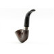Peterson Aran 05 barna polírozott bent calabash pipa – 9 mm filteres, fishtail szopókával