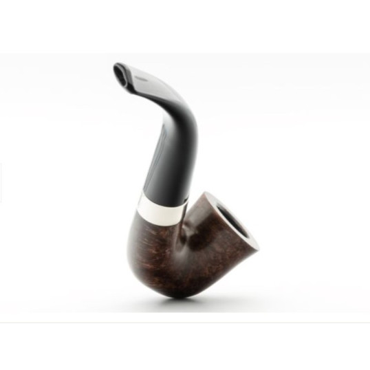 Peterson Aran 05 barna polírozott bent calabash pipa – 9 mm filteres, fishtail szopókával