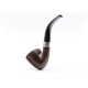 Peterson Aran B10 barna polírozott bent calabash pipa – 9 mm filteres, fishtail szopókával