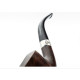 Peterson Aran B10 barna polírozott bent calabash pipa – 9 mm filteres, fishtail szopókával